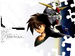 twarz, maska, Gundam Wing