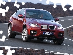 Zakręt, Ostry, BMW, X6