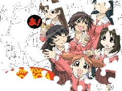 ludzie, napis, Azumanga Daioh