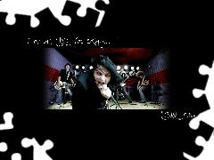 zespół, mikrofon, My Chemical Romance, perkusja