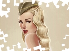 Blondynka, Furażerka, Kobieta