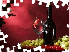 Wino, Kieliszek, Winogrona, Porzeczki