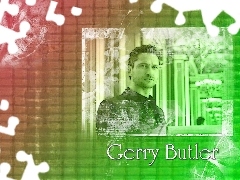 czarny strój, Gerard Butler