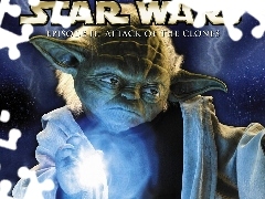 Yoda, napis, Star Wars, moc, plakat