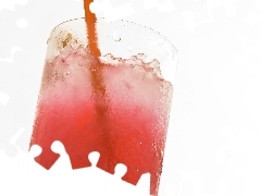 Drink, Słomka, Czerwony