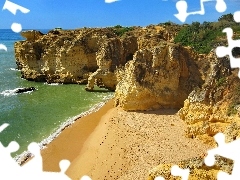 Skały, Plaża, Klif