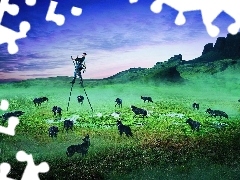 Szczudła, Wilki, Listonosz