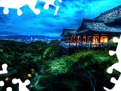 Japonia, Kyoto, Wzgórze, Świątynia