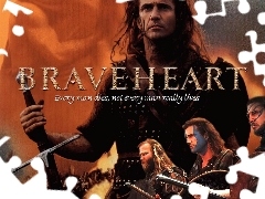 miecz, armia, Braveheart, Mel Gibson