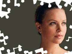 opaska, kolczyk, Charlize Theron