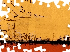 Miasto, Rysowane