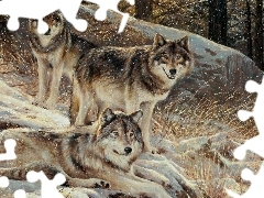 Wilki, Las, Trzy