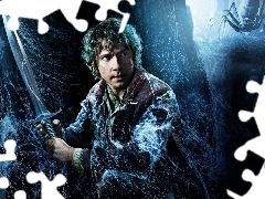 Miecz, Martin Freeman, Bilbo Baggins, Hobbit: Pustkowie Smauga, Pajęczyna, The Hobbit: The Desolation of Smaug
