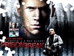 Wentworth Miller, twarz, Prison Break, napis, szkice
