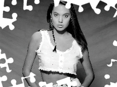 biały top, Angelina Jolie