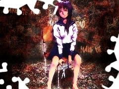 krzesło, nożyczki, Serial Experiments Lain