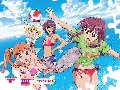 dzieci, dziewczyny, Kaleido Star, foka