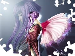 Anioł, Kimono, Dziewczyna