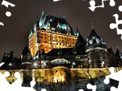 Quebek, Chateau Frontenac, Hotel, Kanada, Zamek