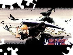 miecz, ludzie, Bleach, napisy