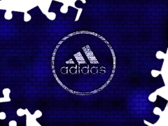 Niebieskie, Tło, Adidas