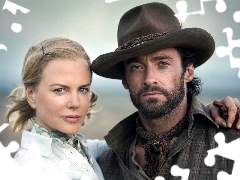 Kapelusz, Zarost, Hugh Jackman, Nicole Kidman