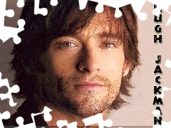 długie włosy, broda, Hugh Jackman