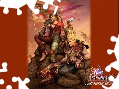 flaga, skała, proporzec, Final Fantasy, broń, postacie