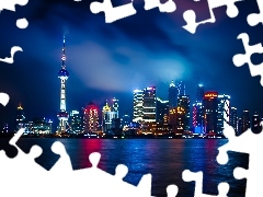 Chiny, Szanghaj, Misto, Noc