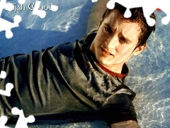niebieskie oczy, woda, Elijah Wood