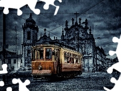 Tramwaj, Zabytkowy, Stare, Miasto