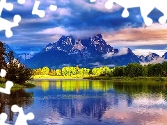 Las, Jezioro, Góry