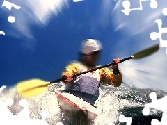 spływ, kajak wiosło, Rafting