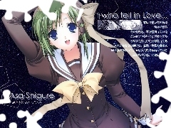 Asa Shigure, niebieskie oczy, Shuffle