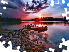 Słońca, Jezioro, Zachód