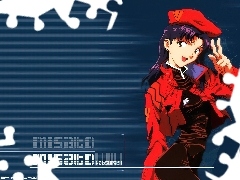 kobieta, beret, Neon Genesis Evangelion