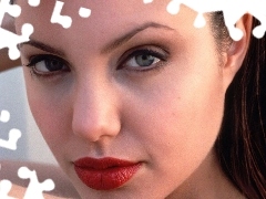 czerwone usta, Angelina Jolie