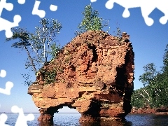 Drzewa, Woda, Skały