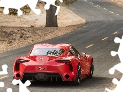 Concept, FT-1, Czerwona, Droga, Toyota