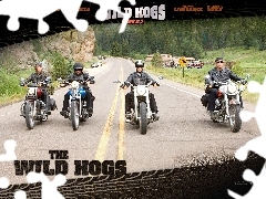ulica, motocykliści, Wild Hogs