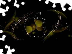 Apple, Tło, Pixel, Czarne