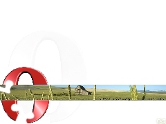 łąka, Opera, chata, litera, zboże, o