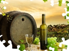 Beczka, Winogron, Wino