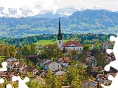 Szwajcaria, Górach, Miasto, W