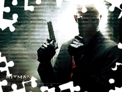 Timothy Olyphant, broń, Hitman, garnitur