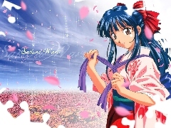 niebieskie włosy, Sakura Wars