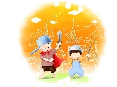 Rycerze, Zabawa, Dzieci