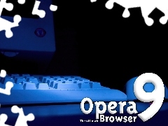monitor, Opera, klawiatura