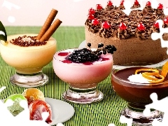 Lody, Desery, Tort, Kolorowe
