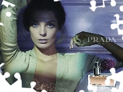 perfumy, flakon, Prada, kobieta